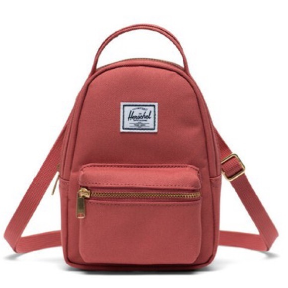 Herschel Supply Co. Nova Mini Backpack Pink Rose Red Stripe Lining - Picture 1 of 15